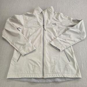 The North Face Womens Soft Shell Jacket Gray Full Zip Athletic Outdoor Size L